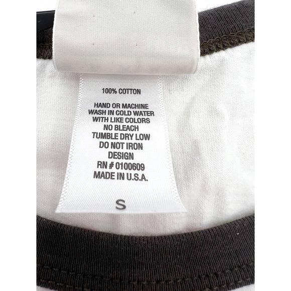 Vintage Junkfood San Antonio Spurs Shirt Womens Small White Basketball Raglan - Picture 9 of 9